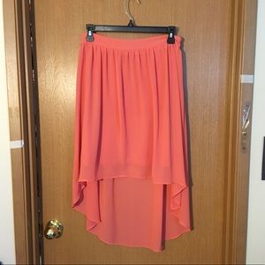 Peachy Hi-Lo Skirt